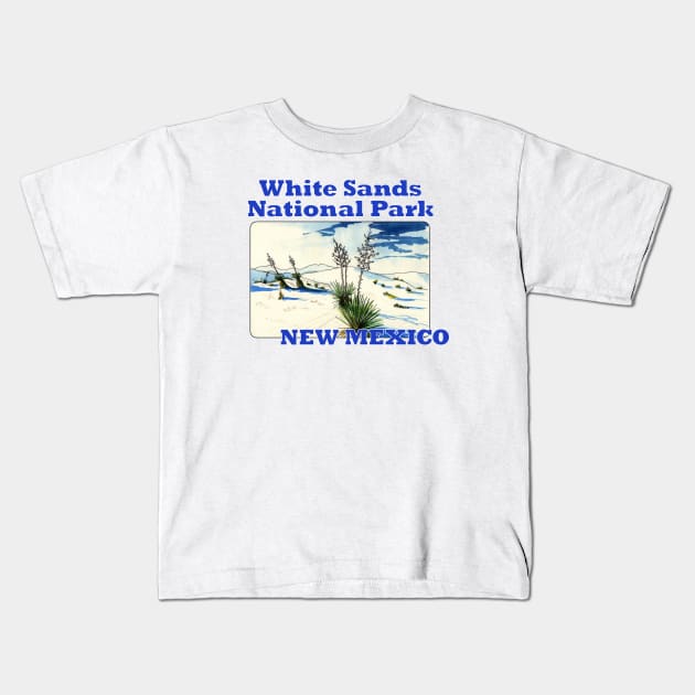 White Sands National Park, New Mexico Kids T-Shirt by MMcBuck